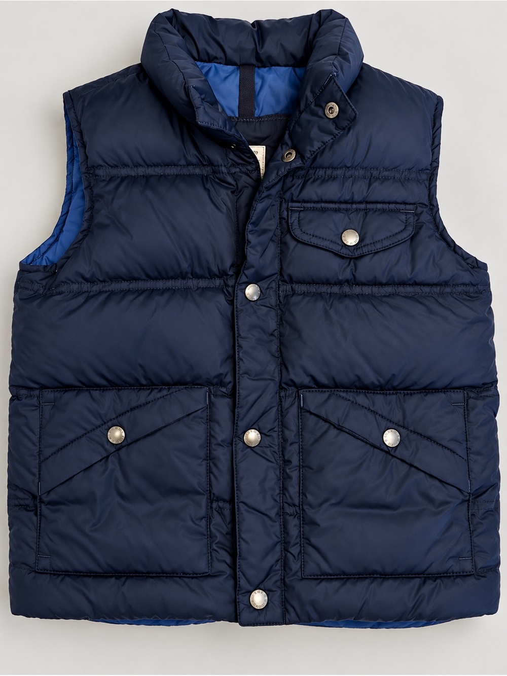 Lands’ End Kids Size 7 Navy Down Puffer Vest